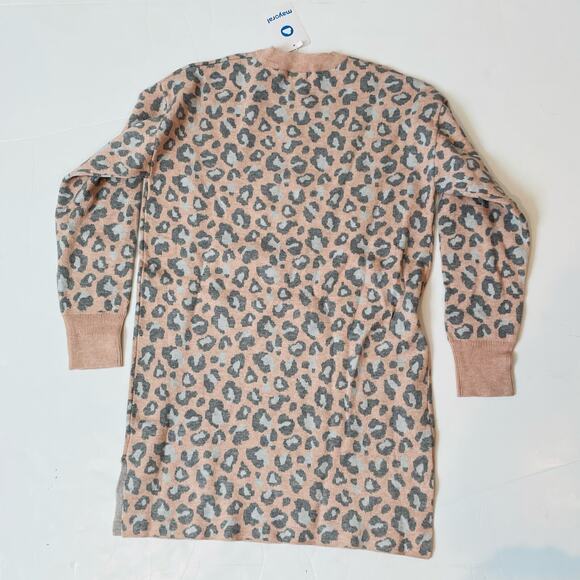 NWT Mayoral Size 18 Pink Leopard Sweater Dress - Picture 5 of 9